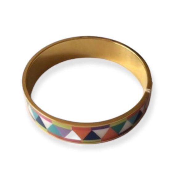 KATE SPADE Gold Tone Multi Paper Bangle - Picture 2 of 5